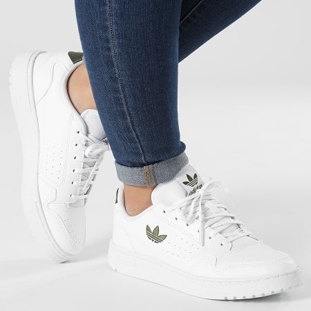 Adidas Originals - NY 90 Sneakers da donna GZ1873 Footwear White Forest Green Core Black