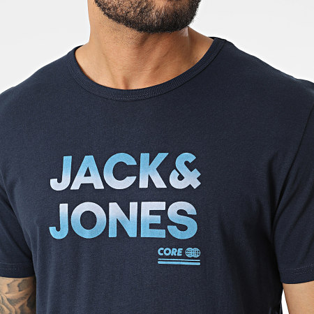 Jack And Jones - Tee Shirt Seth Bleu Marine
