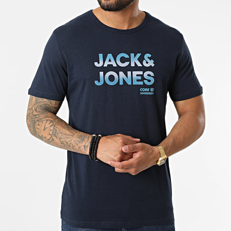 Jack And Jones - Tee Shirt Seth Bleu Marine