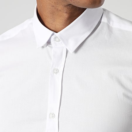 LBO - Lot de 2 Chemises Manches Longues Slim Fit 2514 Blanc Et Noir
