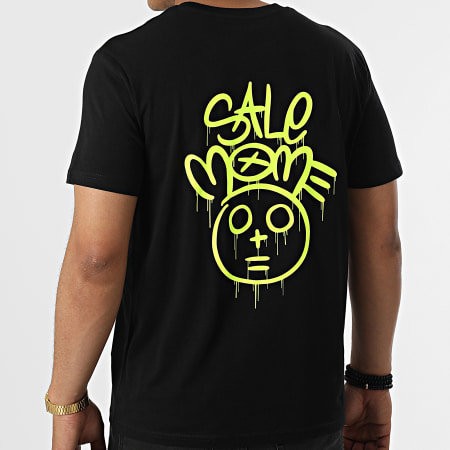 Sale Môme Paris - Camiseta Toto Negro Amarillo Fluo