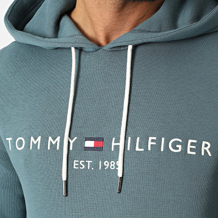 Tommy Hilfiger - Felpa con cappuccio Tommy Logo 1599 Blu