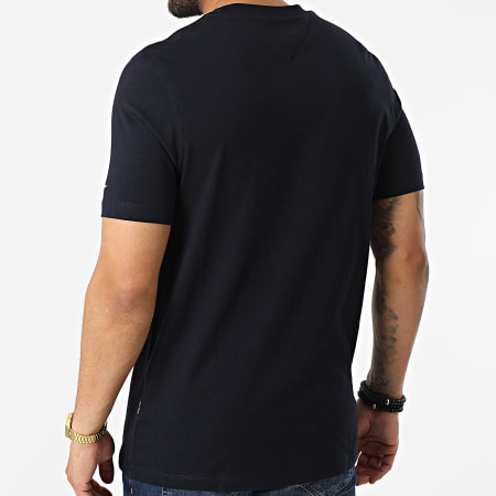 Tommy Hilfiger - Tee Shirt Outline Linear Flag 5763 Bleu Marine