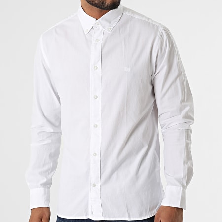 Tommy Hilfiger - Chemise A Manches Longues Natural Soft Poplin 6394 Blanc