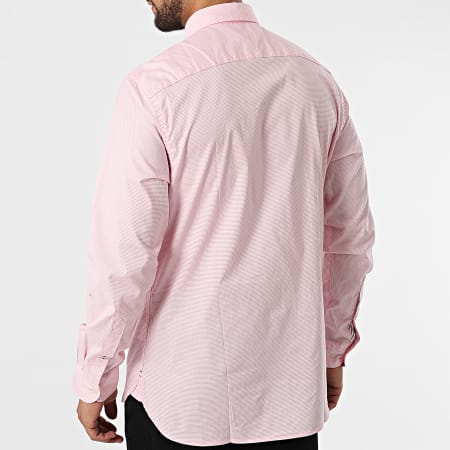 Tommy Hilfiger - Flex Fake Solid 6395 Camicia a maniche lunghe rosa