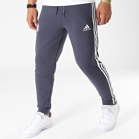 Adidas Sportswear - Pantalon Jogging A Bandes FC Bayern HU1183 Bleu Marine
