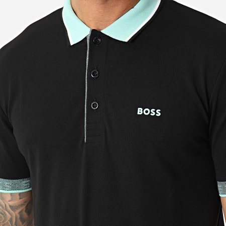 BOSS - Polo manica corta 50471914 nero azzurro
