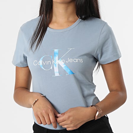 Calvin Klein - Camiseta Mujer 9002 Azul