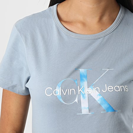 Calvin Klein - Tee Shirt Femme 9002 Bleu