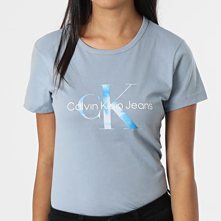 Calvin Klein - Camiseta Mujer 9002 Azul