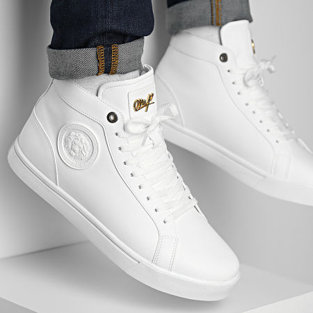 Classic Series - CMS-86 Leone Sneakers in oro bianco