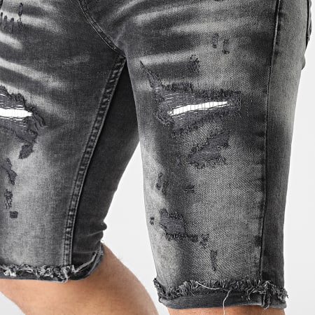 Classic Series - 7038 Pantaloncini jeans skinny grigio antracite