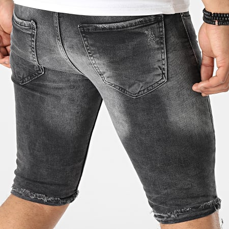 Classic Series - 7038 Pantaloncini jeans skinny grigio antracite