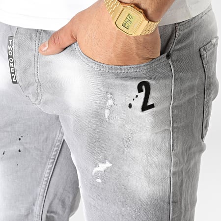 Classic Series - Pantalones cortos vaqueros K-519 Gris