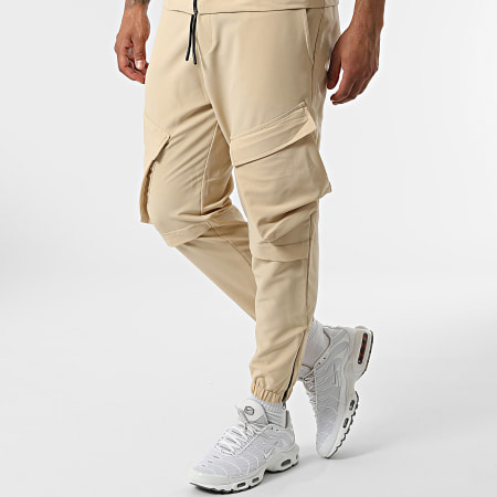 Classic Series - Set di pantaloni da jogging con zip F22-911T Beige