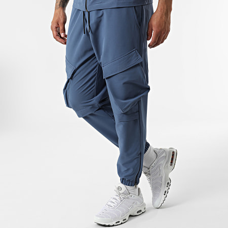 Classic Series - Conjunto camiseta cremallera pantalón jogger F22-911T Azul marino