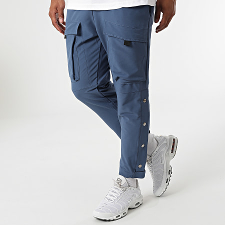 Classic Series - F22-907T Set di pantaloni cargo bianchi azzurri e camicia con tee