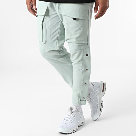 Classic Series - Set di pantaloni cargo con camicia F22-907T nero verde chiaro