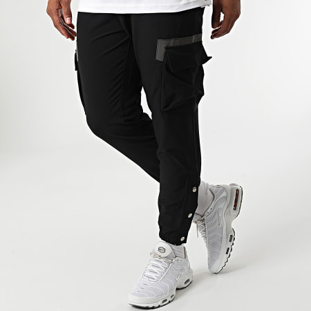 Classic Series - Set di pantaloni da jogging con tasca F22-906T Nero Bianco