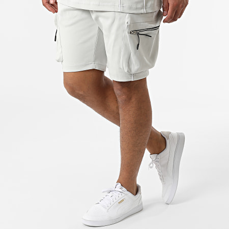 Classic Series - Pantaloncini da jogging oversize e set di camicie Y258UST Grigio