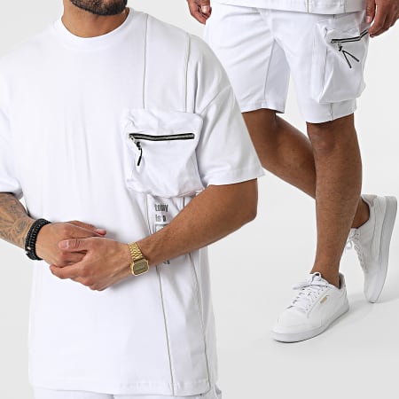 Classic Series - Camiseta oversize Conjunto corto Jogging Y258UST Blanco