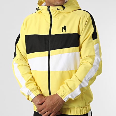 NI by Ninho Ensemble De Survetement A Bandes Magnum Jaune Noir