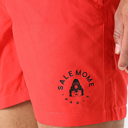 Sale Môme Paris - Pantaloncini da bagno Little Gorilla Rosso Nero