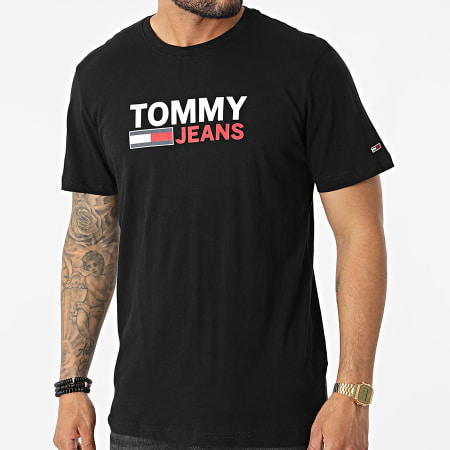 Tommy Jeans - Tee Shirt Corp Logo 5379 Noir