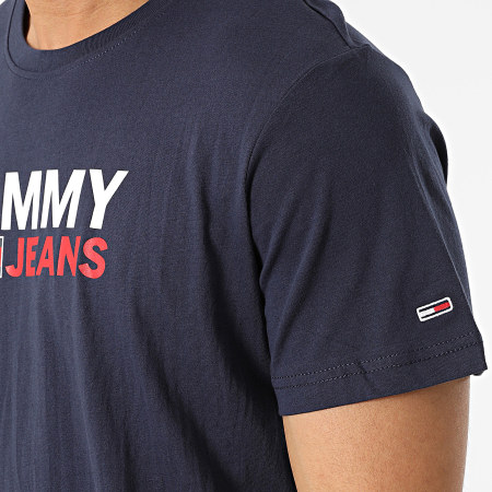 Tommy Jeans - Tee Shirt Corp Logo 5379 Bleu Marine