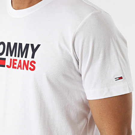 Tommy Jeans - Tee Shirt Corp Logo 5379 Blanc