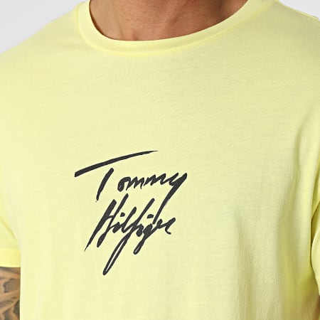 Tommy Hilfiger - Maglietta con logo 1787 giallo