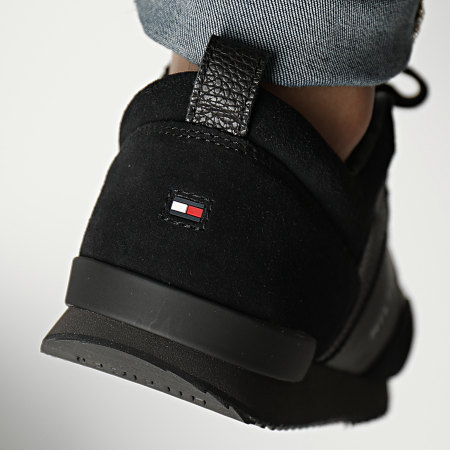 Tommy Hilfiger - Iconic Leather Suede Mix Runner 0924 Negro