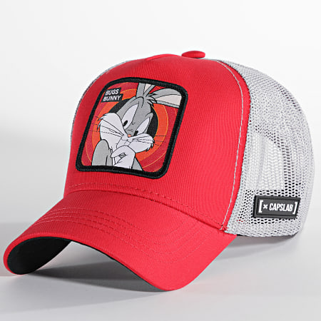 Capslab - Bugs Bunny Trucker Cap Rojo Gris