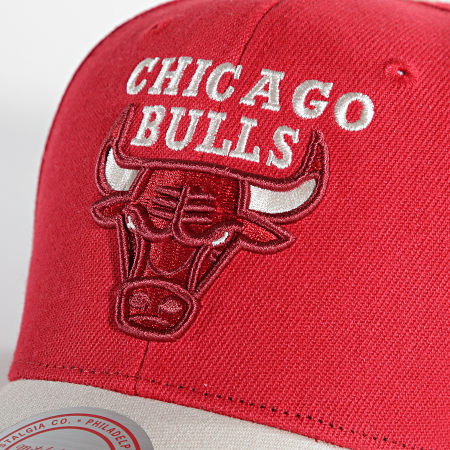 Mitchell and Ness - Gorra Chicago Bulls Off Team Snapback Rojo