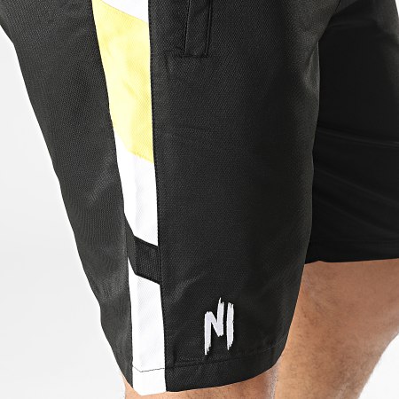 NI by Ninho - Magnum Banded Jogging Shorts Negro Amarillo