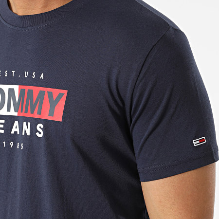 Tommy Jeans - Tee Shirt Entry Flag 4023 Bleu Marine