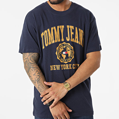 Tommy Jeans - Maglietta Logo College 4025 Navy