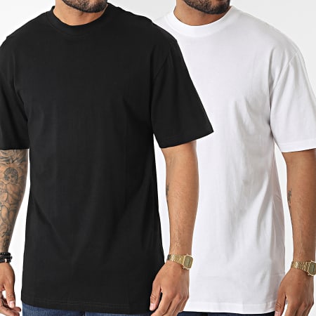 Urban Classics - Confezione da 2 magliette PP006 bianco nero