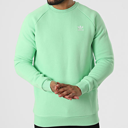 Adidas Originals - HK0088 Sudadera Essential de cuello redondo Verde