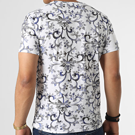 Kymaxx - Camiseta TM0546 Blanco Floral