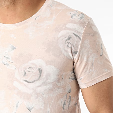 Kymaxx - Camiseta TM0448 Rosa Floral