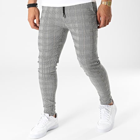 MTX - K755 Pantaloni a quadri grigio beige