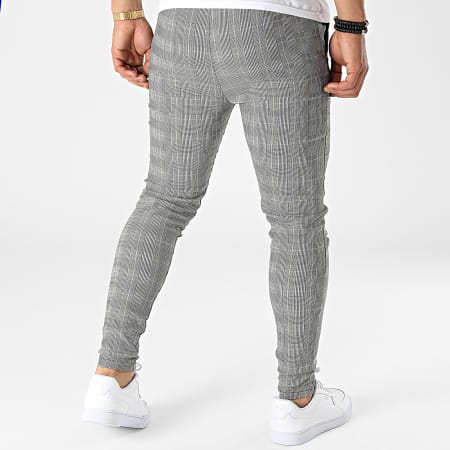 MTX - K755 Pantaloni a quadri grigio beige