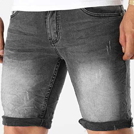 MTX - Pantalones cortos vaqueros slim YB700 Charcoal Grey
