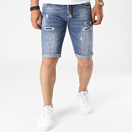 MTX - Pantaloncini di jeans YG-2304 Blu Denim