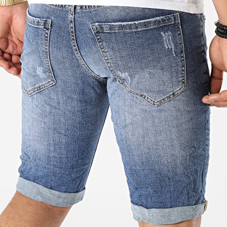 MTX - Pantaloncini di jeans YG-2304 Blu Denim