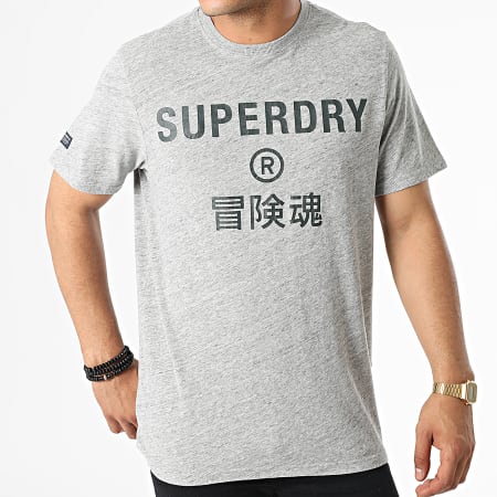 Superdry - Vintage Corp Logo Tee M1011328B Heather Grey