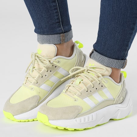 Adidas Originals - Sneakers ZX 22 Boost Donna GW8317 Sand Cloud White Yellow Tint
