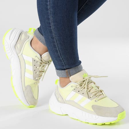 Adidas Originals - Sneakers ZX 22 Boost Donna GW8317 Sand Cloud White Yellow Tint