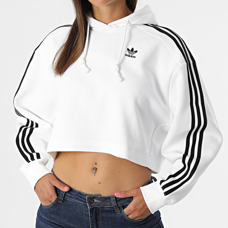Adidas Originals - Sweat Capuche Femme HN5884 Blanc